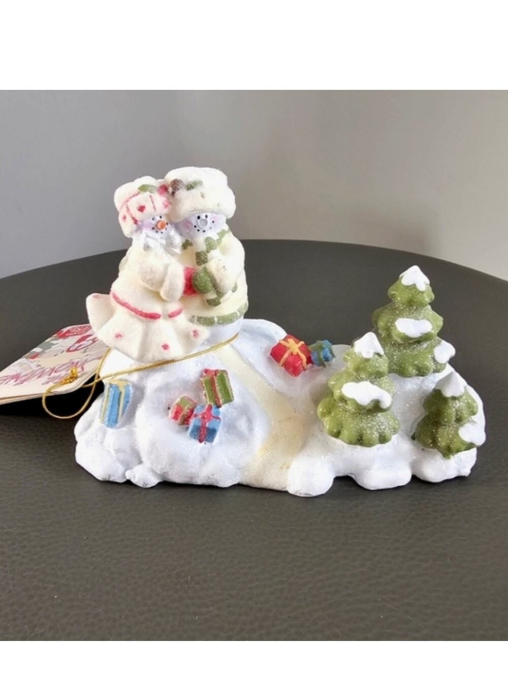 Gund Family Photo Holder Gotta Getta Gund The Snowfalls Ceramic NEW